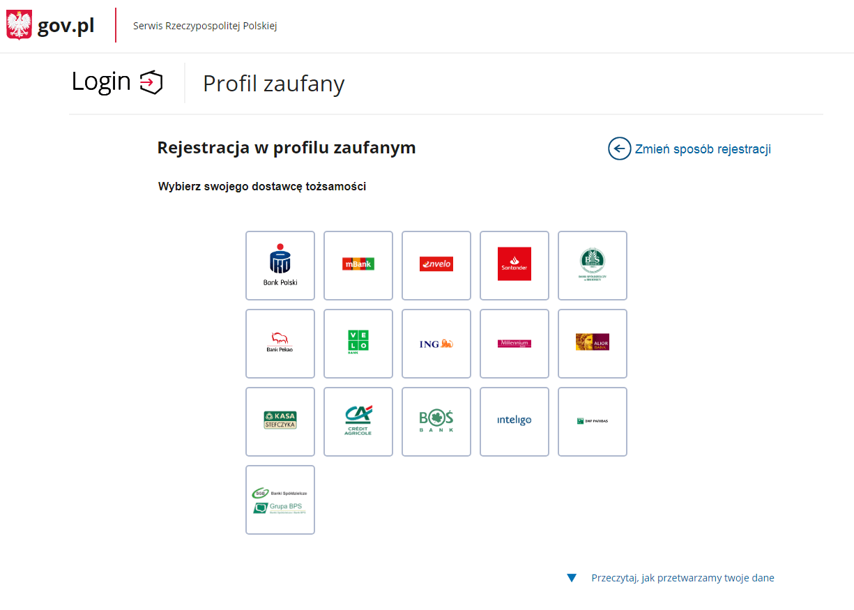 Potwierdzenie profilu zaufanego przez bankpng